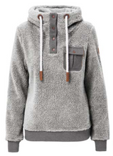Load image into Gallery viewer, FAY SHERPA FLEECE - DARK HEATHER GREY