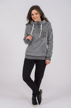 Load image into Gallery viewer, FAY SHERPA FLEECE - DARK HEATHER GREY