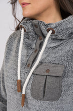 Load image into Gallery viewer, FAY SHERPA FLEECE - DARK HEATHER GREY