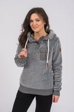 Load image into Gallery viewer, FAY SHERPA FLEECE - DARK HEATHER GREY