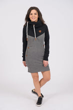 Load image into Gallery viewer, NORA - BLACK / DARK HEATHER GREY