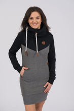 Load image into Gallery viewer, NORA - BLACK / DARK HEATHER GREY