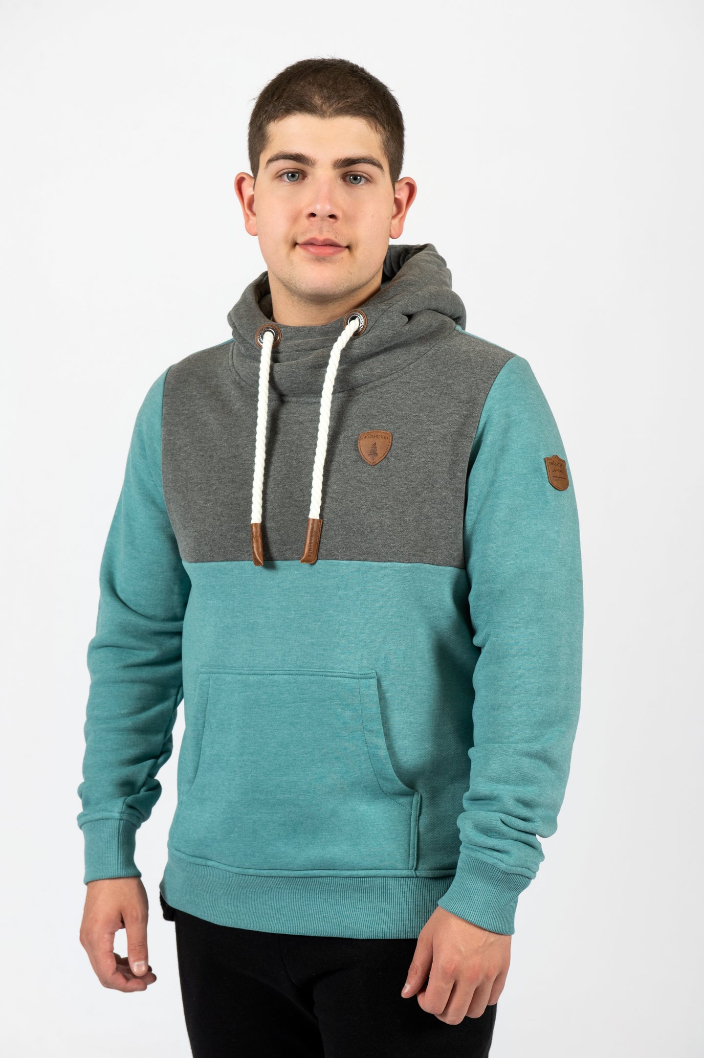 HUDSON -STORMY TEAL / DARK HEATHER