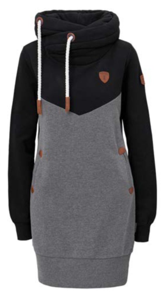 NORA - BLACK / DARK HEATHER GREY